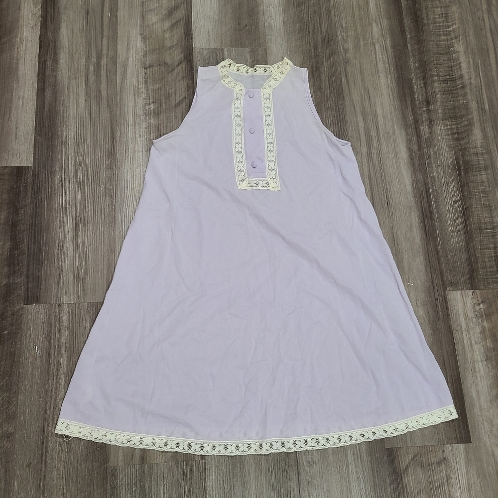 Vintage Van Raalte Lace Detail Babydoll Nightgown sz Medium